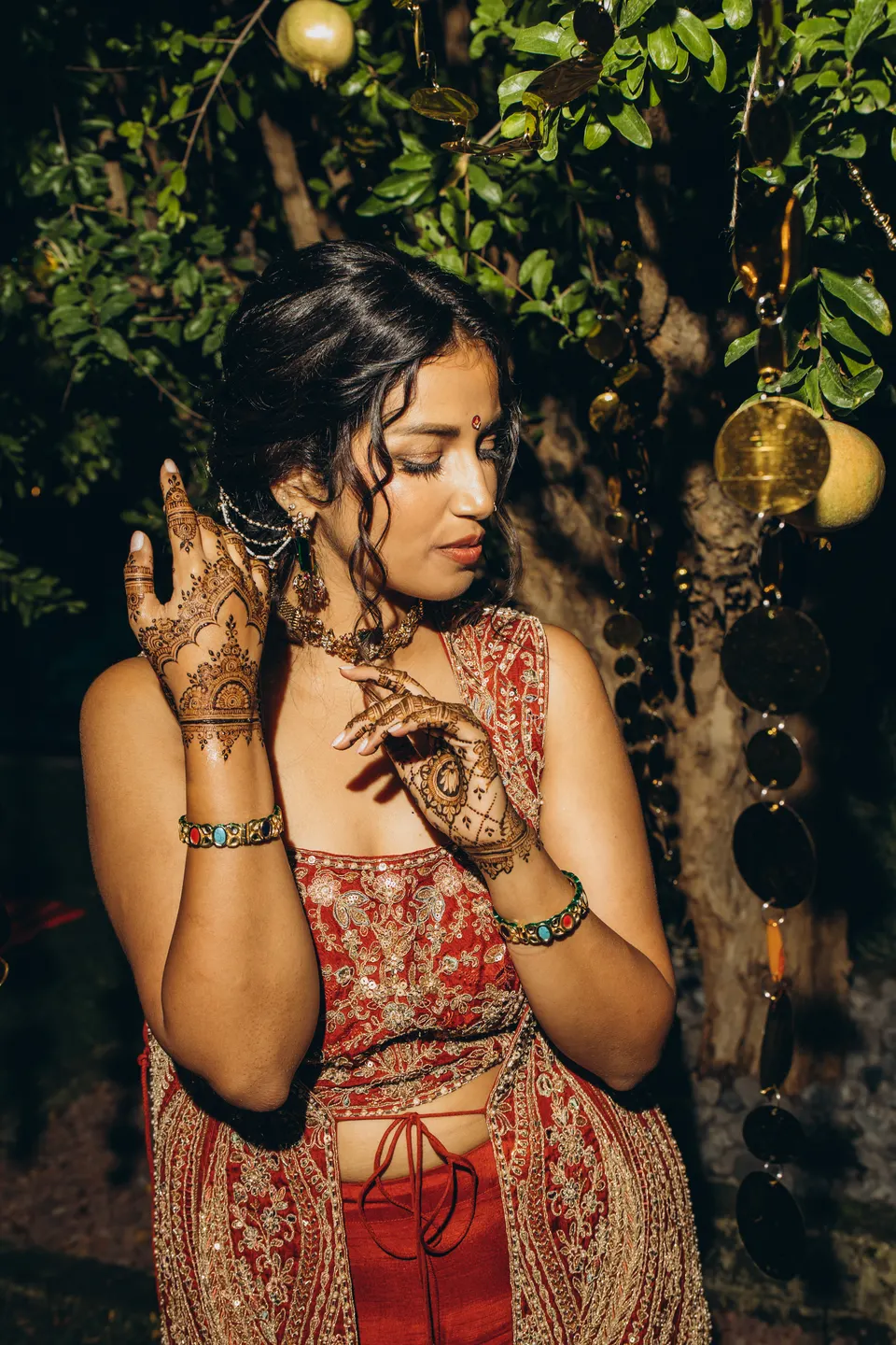 Sara and Leo at the mehndi.