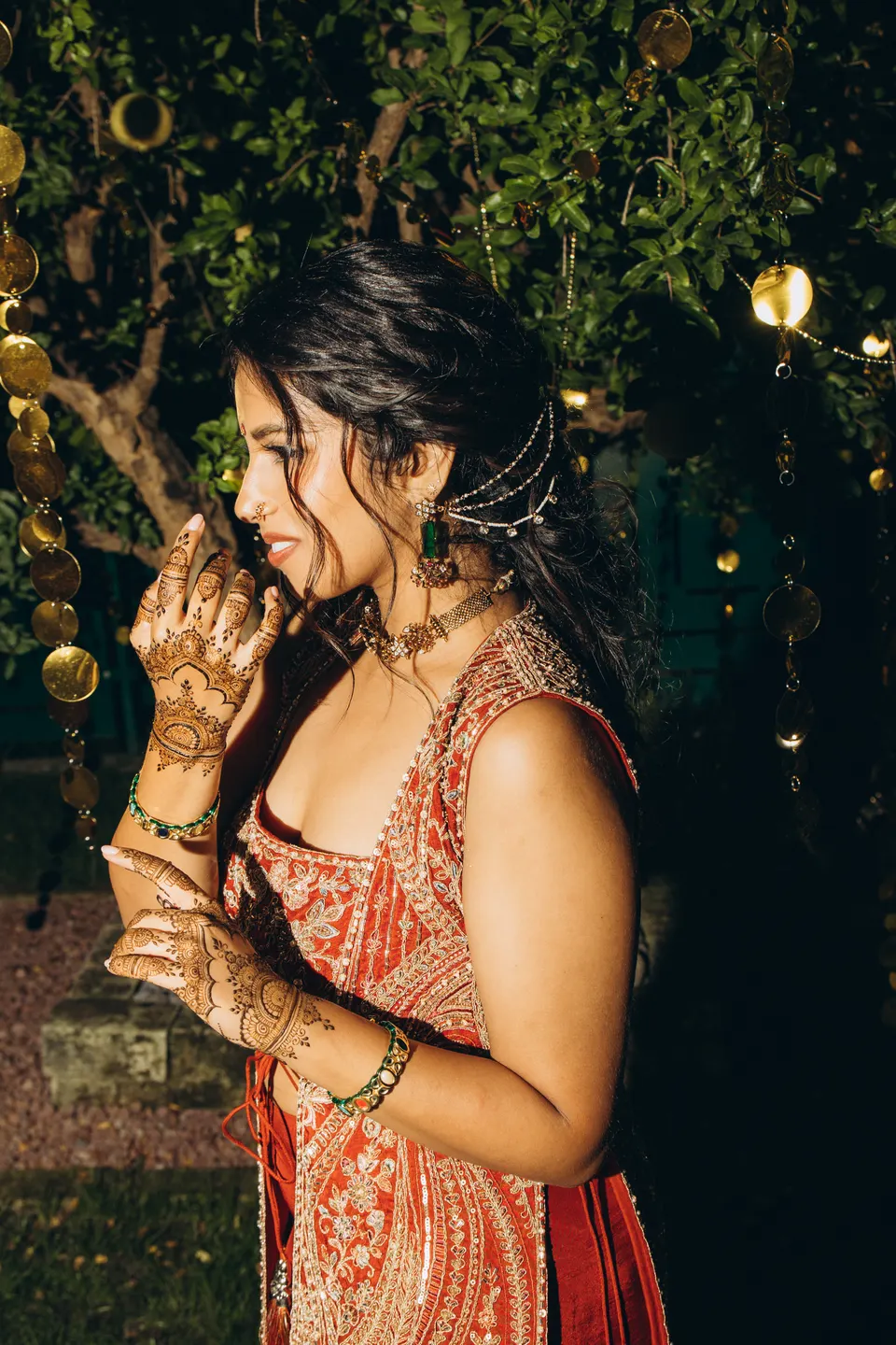 Sara and Leo at the mehndi.